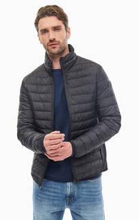 Демисезонная черная куртка на молнии Jack & Jones