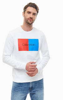 Свитшот из хлопка с логотипом бренда Calvin Klein