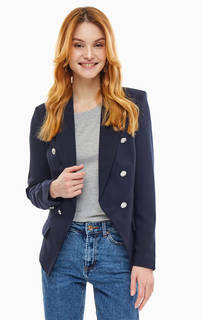 Двубортный пиджак синего цвета Vero Moda
