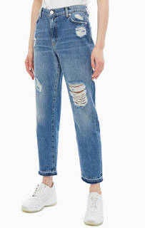 Рваные джинсы со средней посадкой Irina Pinko