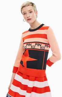 Джемпер из смесового трикотажа с рукавами 3/4 Pinko