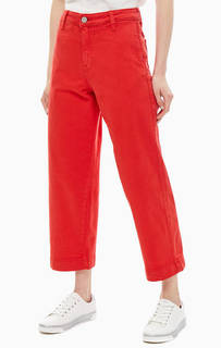 Широкие джинсы красного цвета Wide Leg Lee
