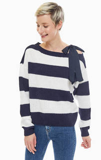 Двухцветный джемпер крупной вязки в полоску Vero Moda