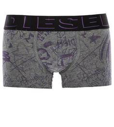 Хлопковые трусы-боксеры с принтом Diesel