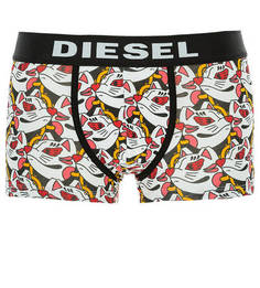 Хлопковые трусы-боксеры с принтом Diesel