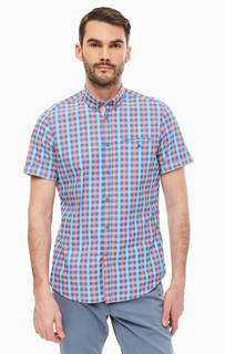 Приталенная хлопковая рубашка в клетку Lerros