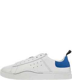 Кожаные кеды с контрастной вставкой Diesel