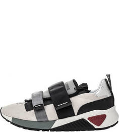 Замшевые кроссовки на липучках Diesel