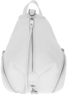 Белый кожаный рюкзак со съемными лямками Rebecca Minkoff