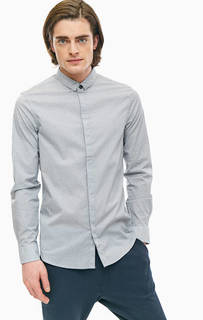 Хлопковая рубашка с длинными рукавами Armani Exchange