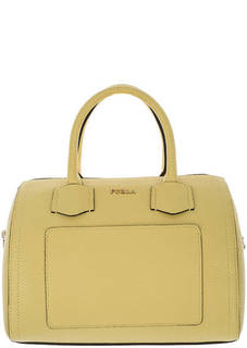 Маленькая желтая сумка из зерненой кожи Alba Furla