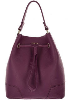 Маленькая кожаная сумка с одним отелом Stacy Furla