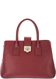 Кожаная сумка с тремя отделами Mira Furla