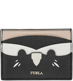 Визитница из сафьяновой кожи с одним отделом Allegra Furla