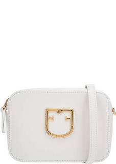 Маленькая кожаная сумка с широким плечевым ремнем Brava Furla