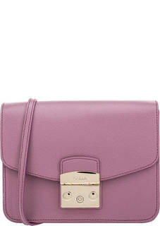 Кожаная сумка с откидным клапаном Metropolis Furla