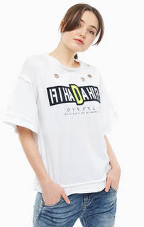 Футболка оверсайз с декоративной отделкой Diesel