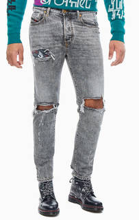 Рваные серые джинсы Mharky Diesel