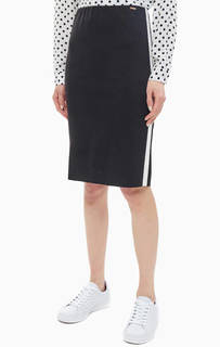 Трикотажная юбка с контрастными вставками Cinque