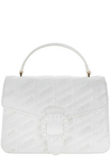 Белая сумка через плечо с короткой ручкой Liu Jo
