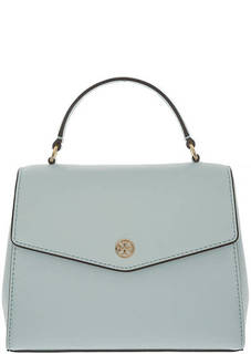 Маленькая кожаная сумка с откидным клапаном Tory Burch