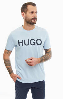 Хлопковая футболка с круглым вырезом Hugo Boss