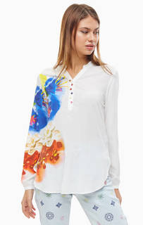 Блуза с длинными рукавами и цветочным принтом Desigual