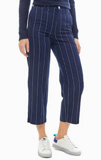 Укороченные брюки из хлопка в полоску Lee
