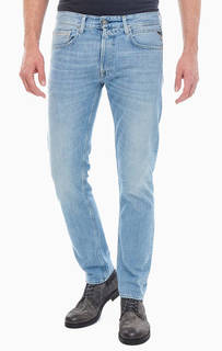 Прямые синие джинсы с застежкой на болты Grover Replay