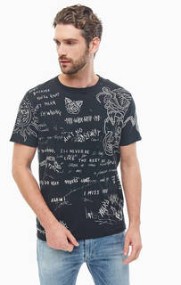 Хлопковая футболка с круглым вырезом Replay