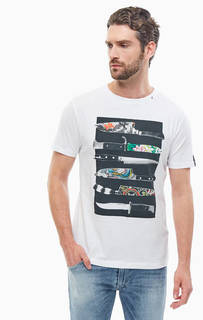 Хлопковая футболка с короткими рукавами Replay