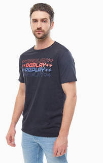 Хлопковая футболка с рваными деталями Replay