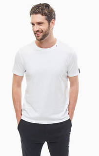 Однотонная хлопковая футболка с короткими рукавами Replay