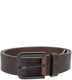 Кожаный ремень с логотипом бренда Emporio Armani