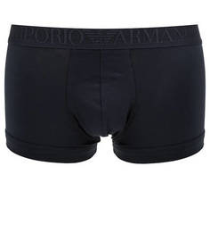 Трусы-боксеры из хлопка темно-синего цвета Emporio Armani