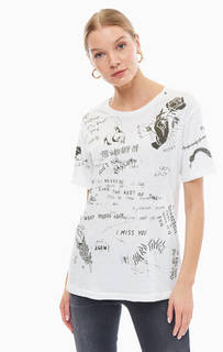 Хлопковая футболка с короткими рукавами Replay