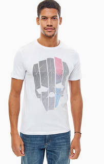 Футболка из хлопка белого цвета Jack & Jones