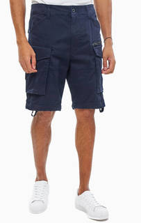 Шорты синего цвета с накладными карманами G Star RAW