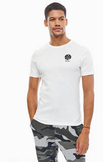 Хлопковая футболка с контрастной вышивкой G Star RAW