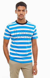 Футболка в полоску с логотипом бренда Lee