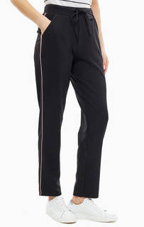 Зауженные брюки с контрастными вставками Only