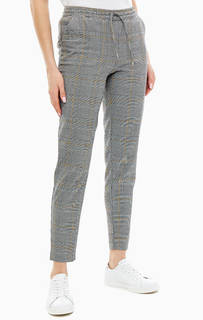 Зауженные брюки в клетку Only