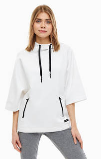 Толстовка оверсайз с карманами и принтом Dkny