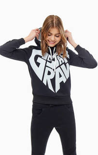 Черная толстовка с капюшоном G Star RAW