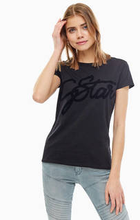Хлопковая футболка с декоративной отделкой G Star RAW