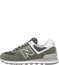 Замшевые кроссовки с текстильными вставками 574 New Balance
