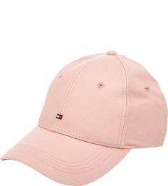 Розовая хлопковая бейсболка Tommy Hilfiger