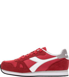 Летние кроссовки красного цвета Simple Run Diadora