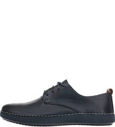 Ботинки из зерненой кожи темно-синего цвета Clarks