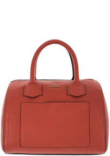 Маленькая красная сумка из зерненой кожи Alba Furla